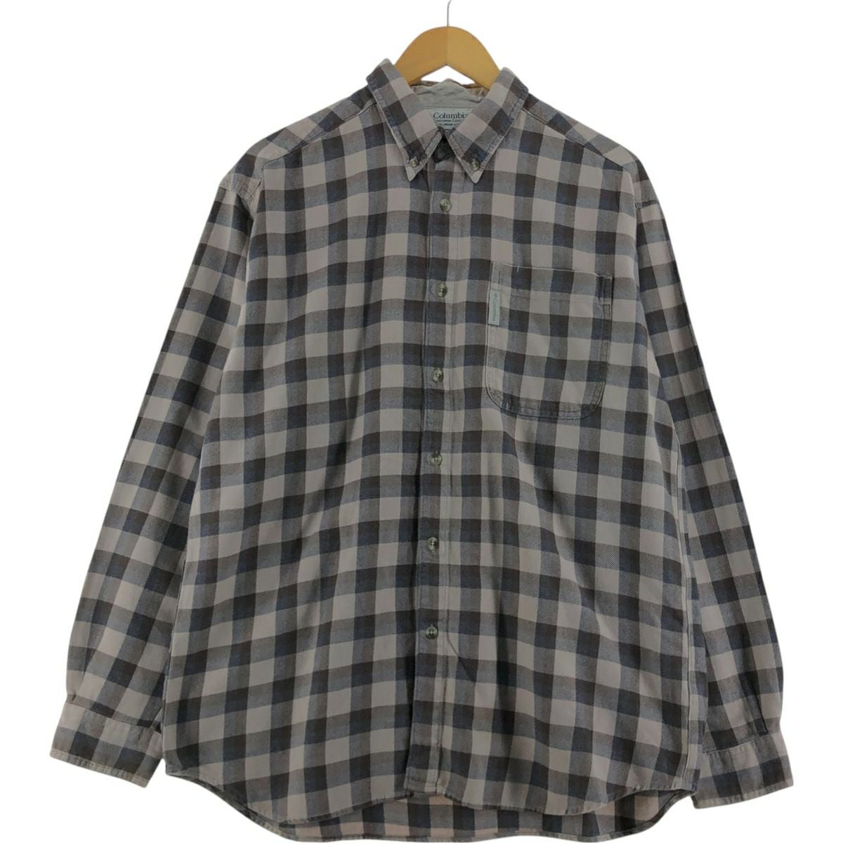 古着 90～00年代 コロンビア Columbia 長袖 ボタンダウン フランネル