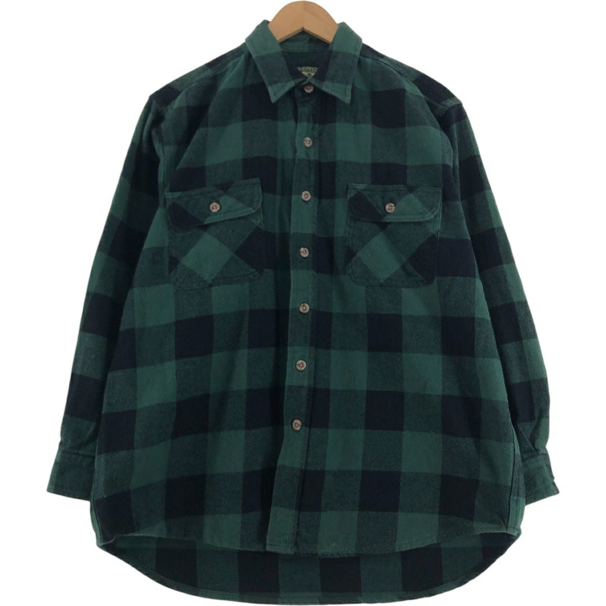 古着 FIELD&STREAM オンブレチェック 長袖 ヘビーネルチェックシャツ