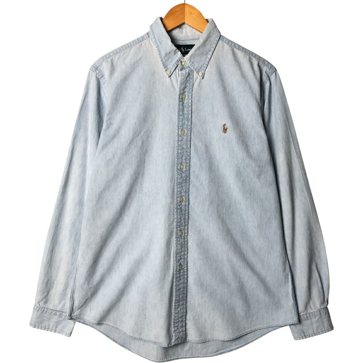 古着 ラルフローレン Ralph Lauren CUSTOM FIT 長袖 シャンブレーシャツ メンズL相当 /eaa575647 古着 ラルフローレン Ralph Lauren CUSTOM FIT 長袖 シャンブレー