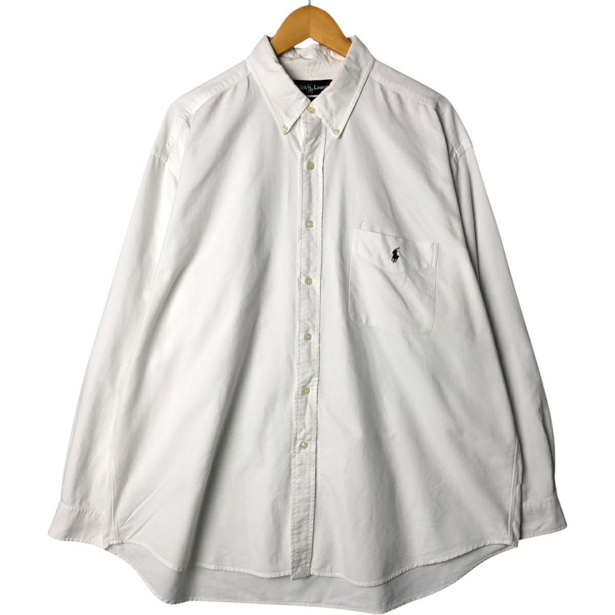 古着 ラルフローレン Ralph Lauren BIG SHIRT 長袖 ボタンダウンシャツ