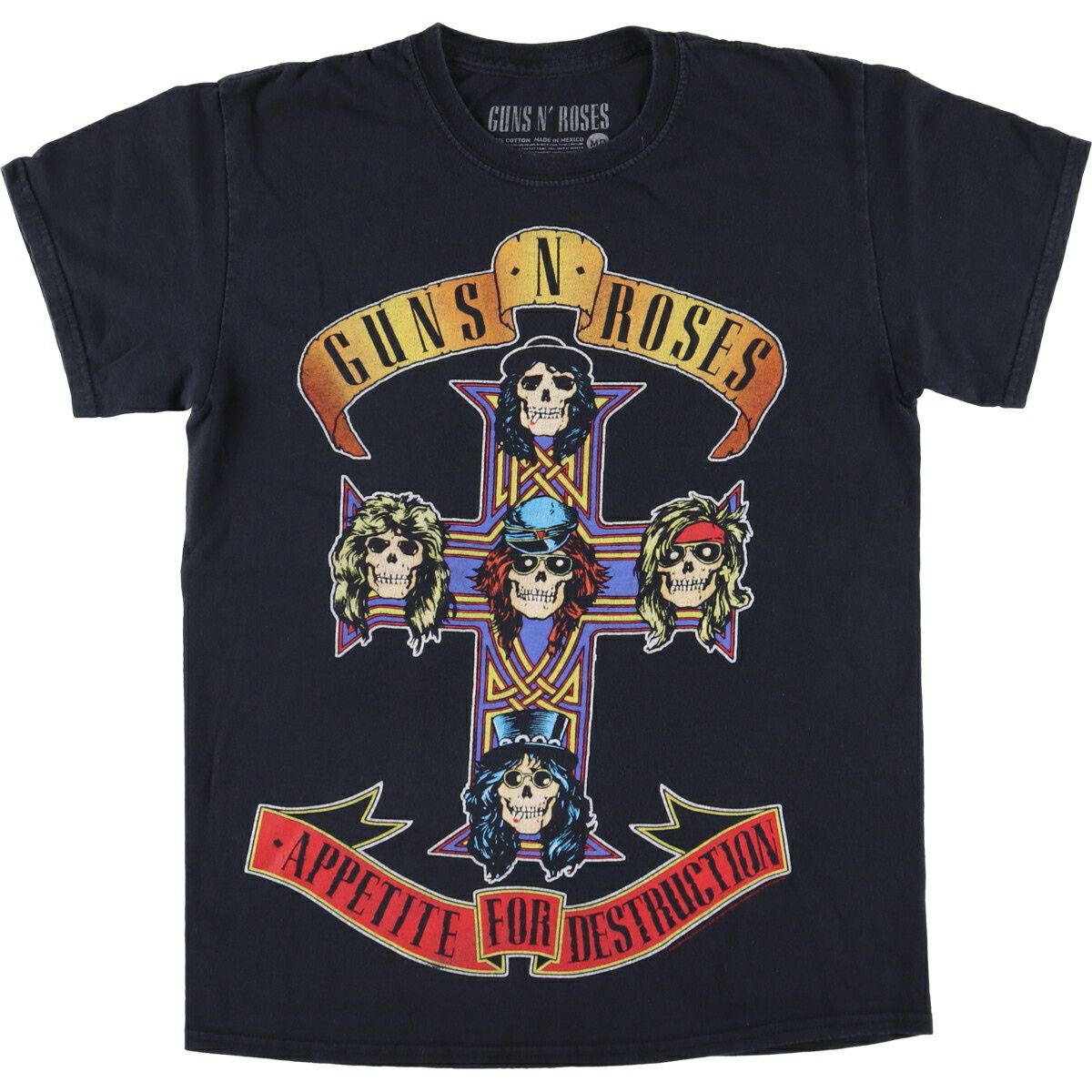 古着 GUNS N ROSES ガンズアンドローゼズ ドクロ柄 スカル柄 バンドT