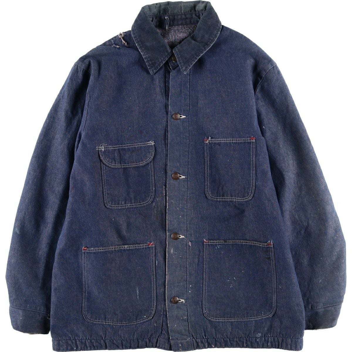 古着 70年代 ブルーベル BLUE BELL バットダイ デニムカバーオール