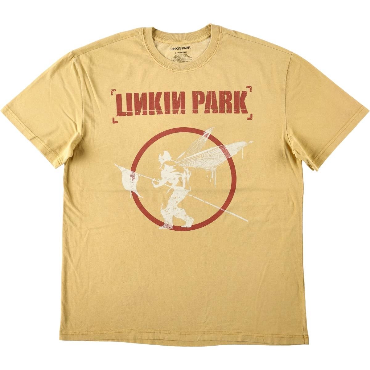 古着 LINKIN PARK リンキンパーク バンドTシャツ バンT メンズL相当