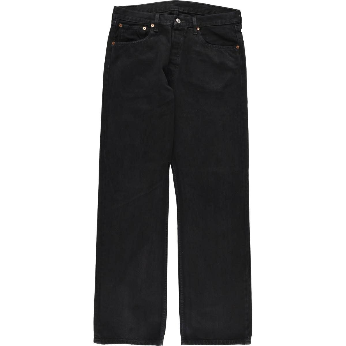 古着 リーバイス Levis 501 ユーロモデル ブラックデニム ストレート
