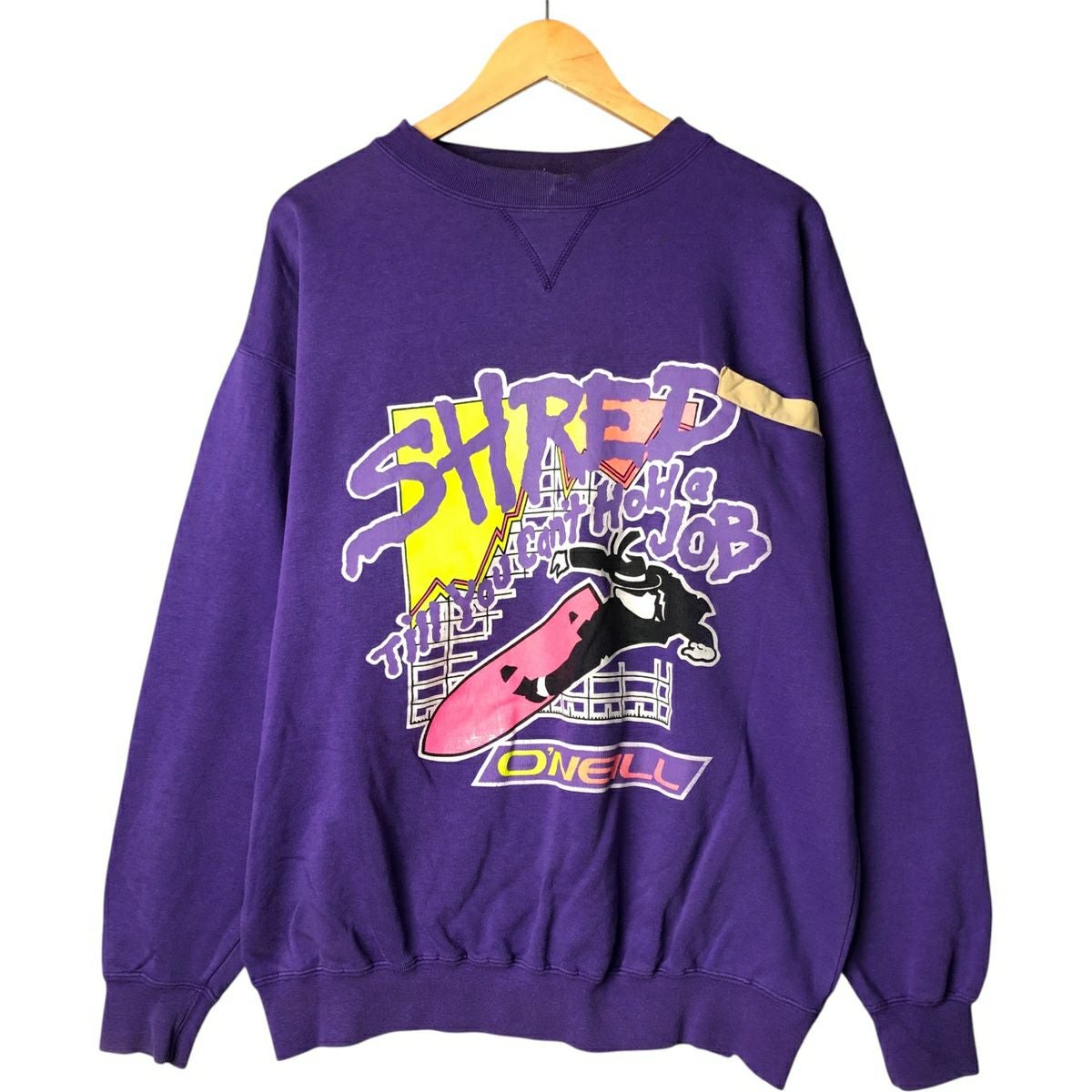 古着 オニール ONEILL プリントスウェットシャツ トレーナー メンズL