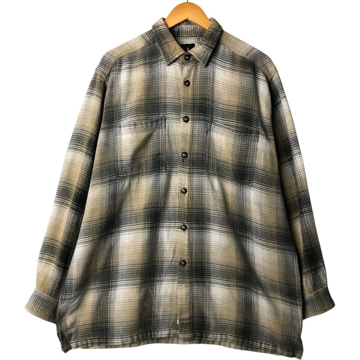 古着 リーバイス Levis RELAXED RELAX オンブレチェック 長袖