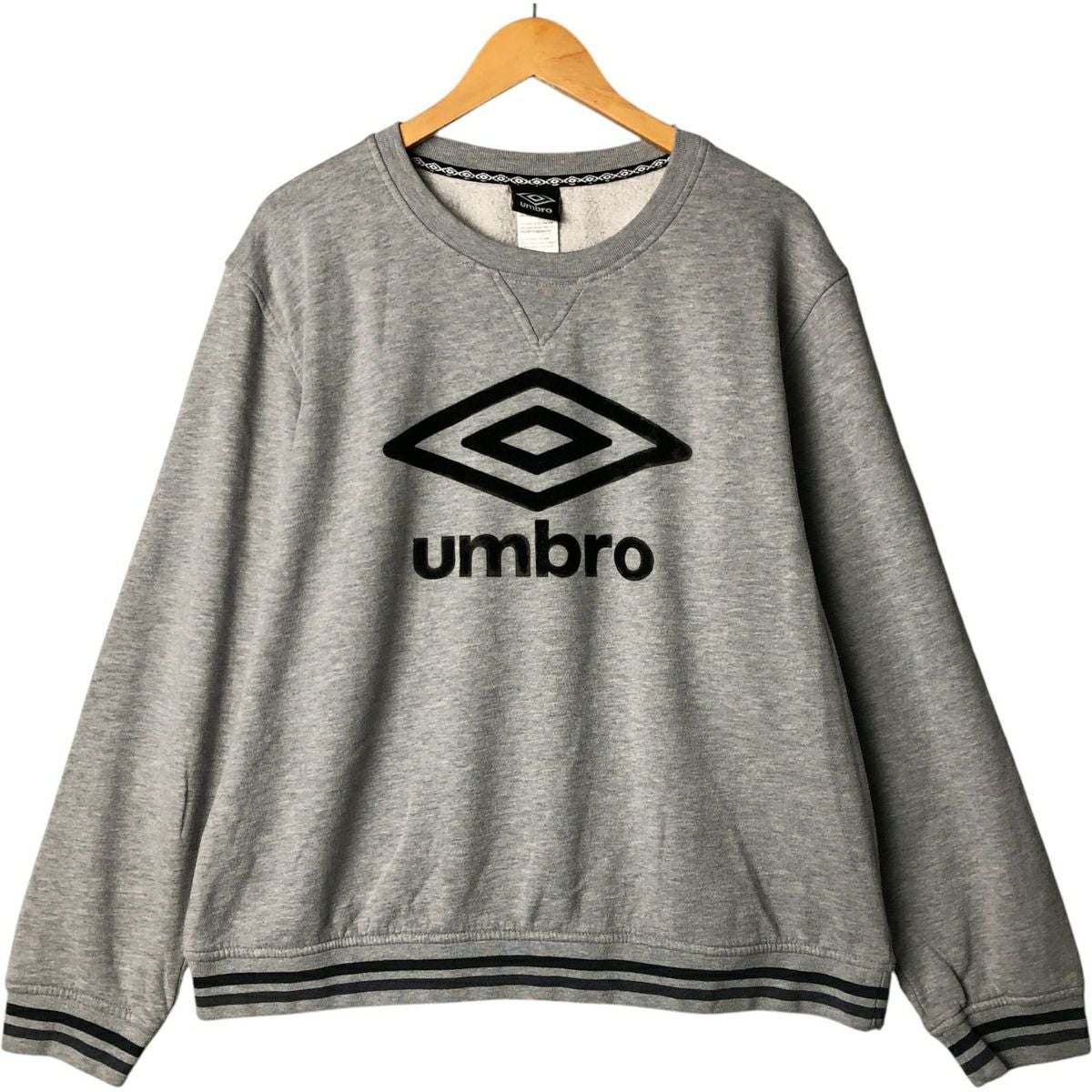 古着 90年代 アンブロ UMBRO ロゴスウェットシャツ トレーナー メンズM