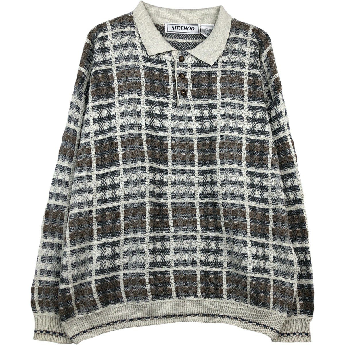 古着 Par Four ガンクラブチェック 半袖 ボタンダウン チェックシャツ