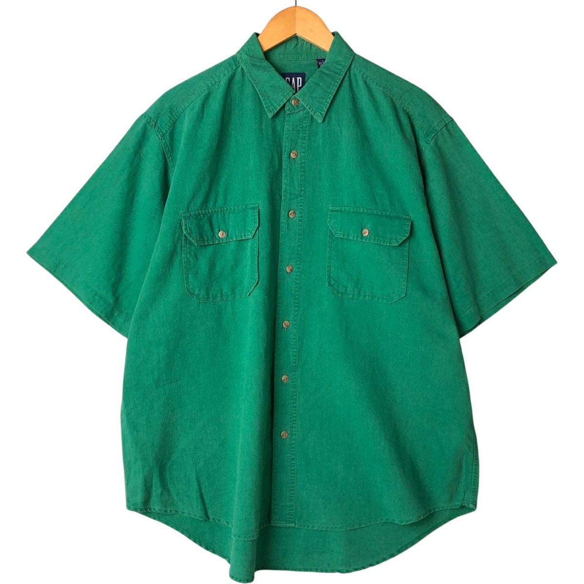 古着 90年代 ギャップ GAP オールドギャップ 半袖 コットン×リネン