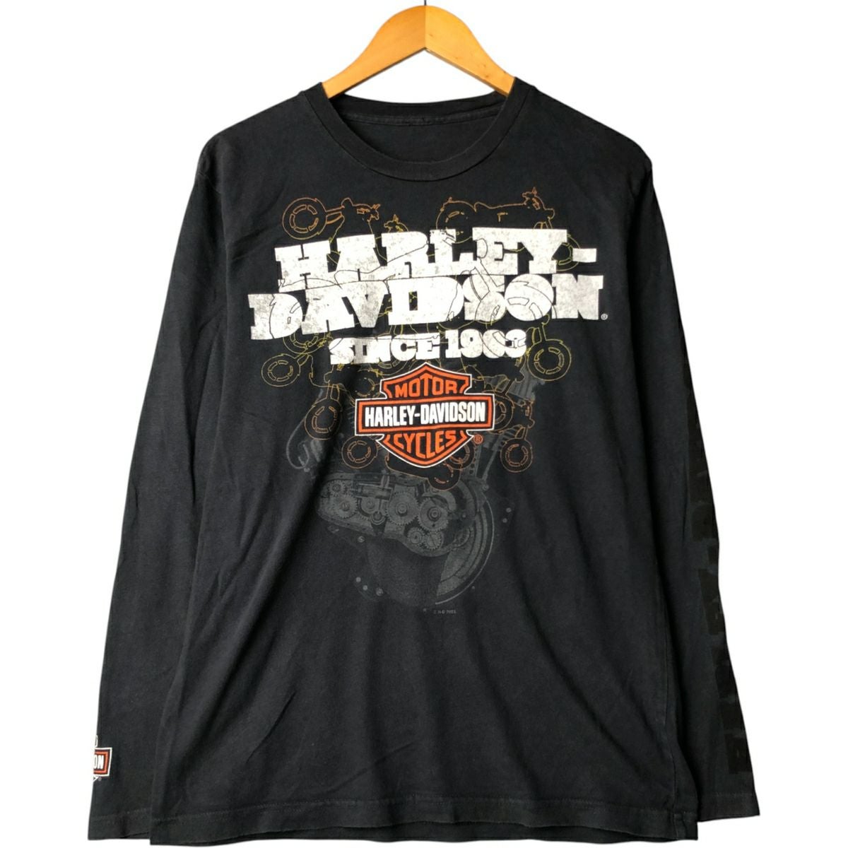 古着 00年代 ハーレーダビッドソン Harley-Davidson エンジン ロングT