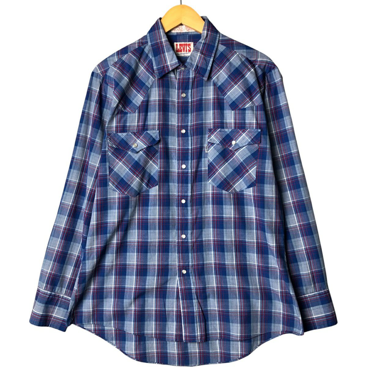 古着 90年代 リーバイス Levis ストライプ柄 長袖 デニム ウエスタン