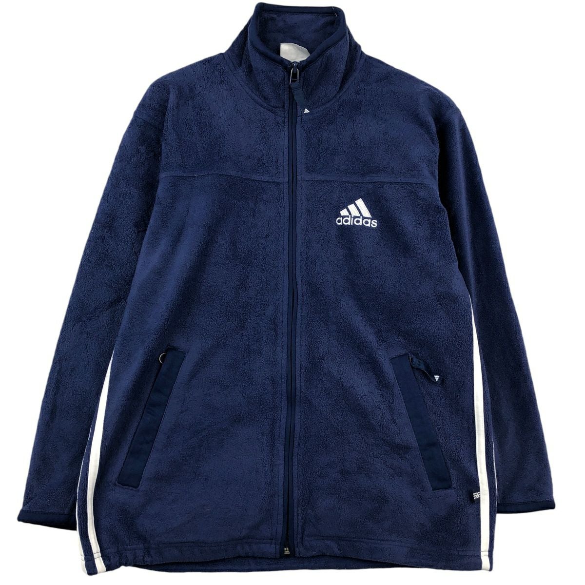 古着 80～90年代 アディダス adidas 長袖 ラガーシャツ メンズM相当