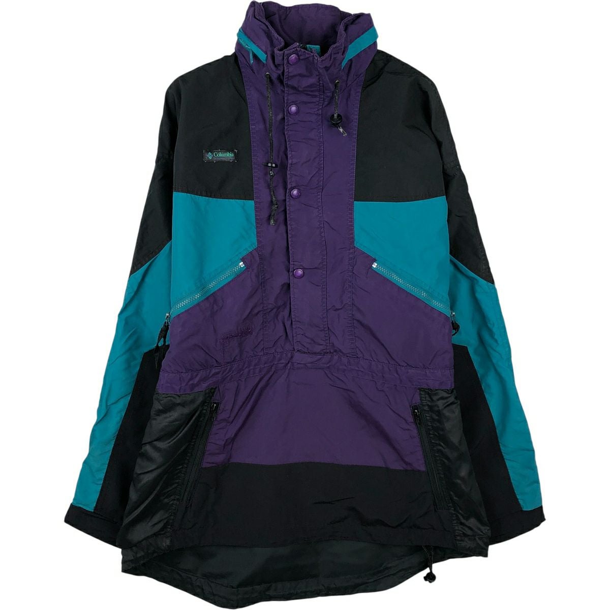 古着 80年代 コロンビア Columbia 紺タグ フィッシングベスト メンズL