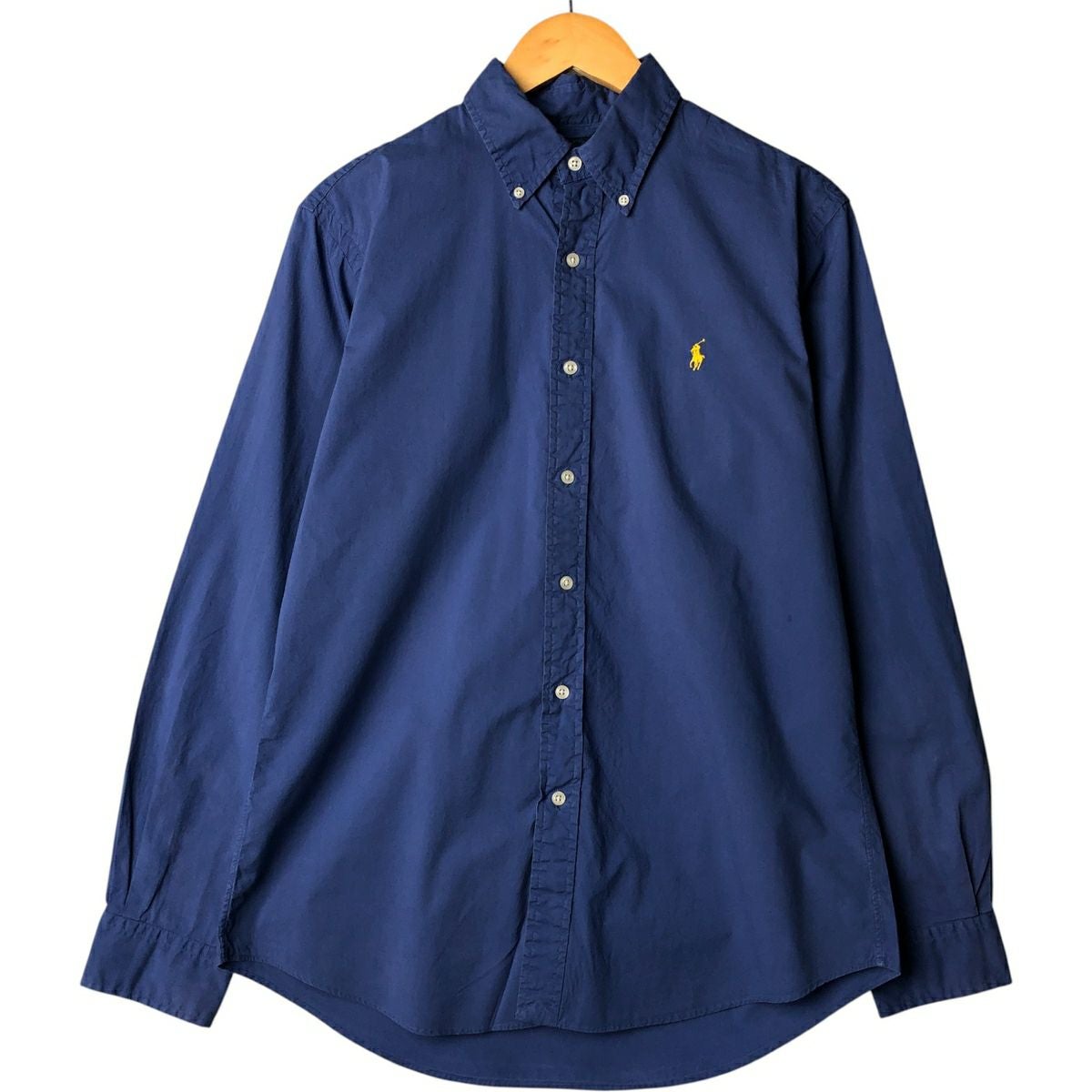 古着 ラルフローレン Ralph Lauren CUSTOM FIT 長袖 リネン ボタン