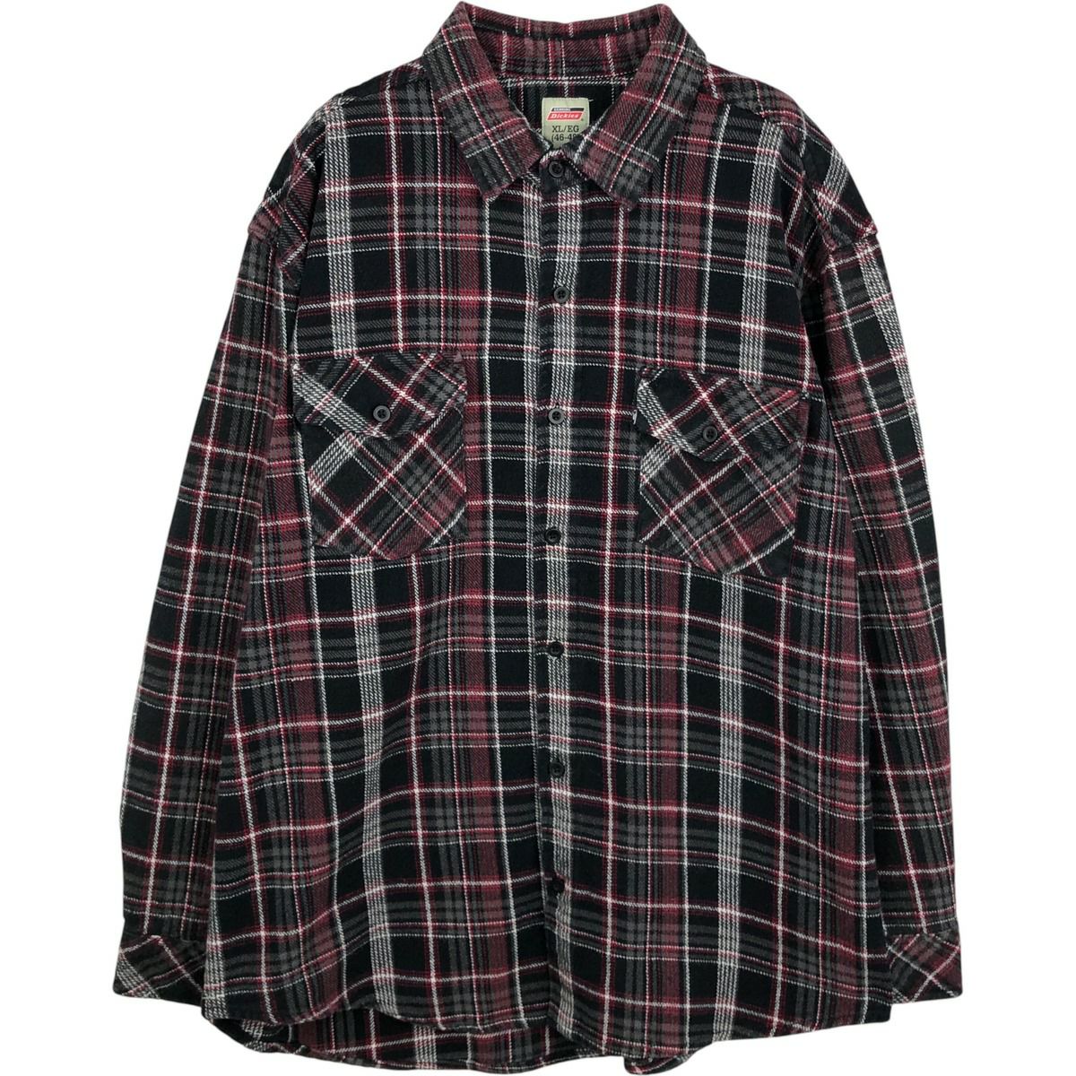 古着 ディッキーズ Dickies オンブレチェック 長袖 フランネルチェック