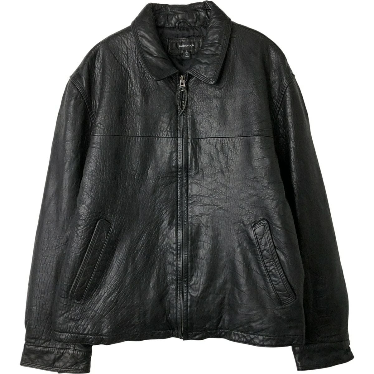 メンズ Colebrook レザージャケット スウィングトップ 本革 レザー 