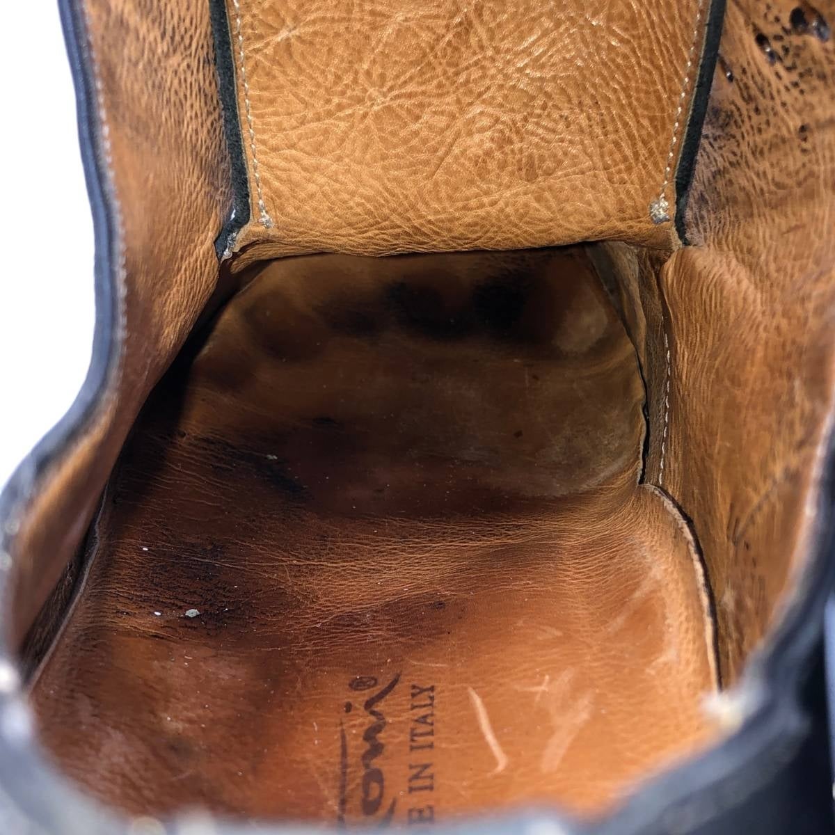 古着 サントーニ SANTONI Uチップシューズ イタリア製 D 9 メンズ27.5