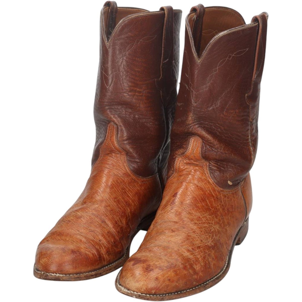 古着 80年代 ルケーシー Lucchese ツートン ウエスタンブーツ USA製 10