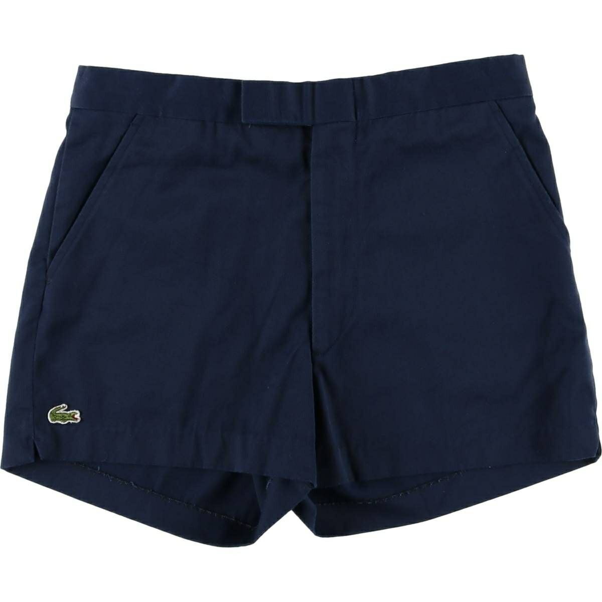 LACOSTE ネイビーショートパンツ 古着 70年代 ラコステ LACOSTE IZOD チノショーツ ショートパンツ