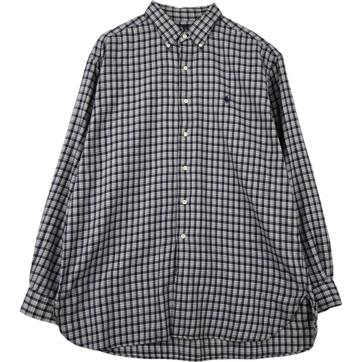古着 ラルフローレン Ralph Lauren BLAIRE 長袖 ボタンダウンチェック