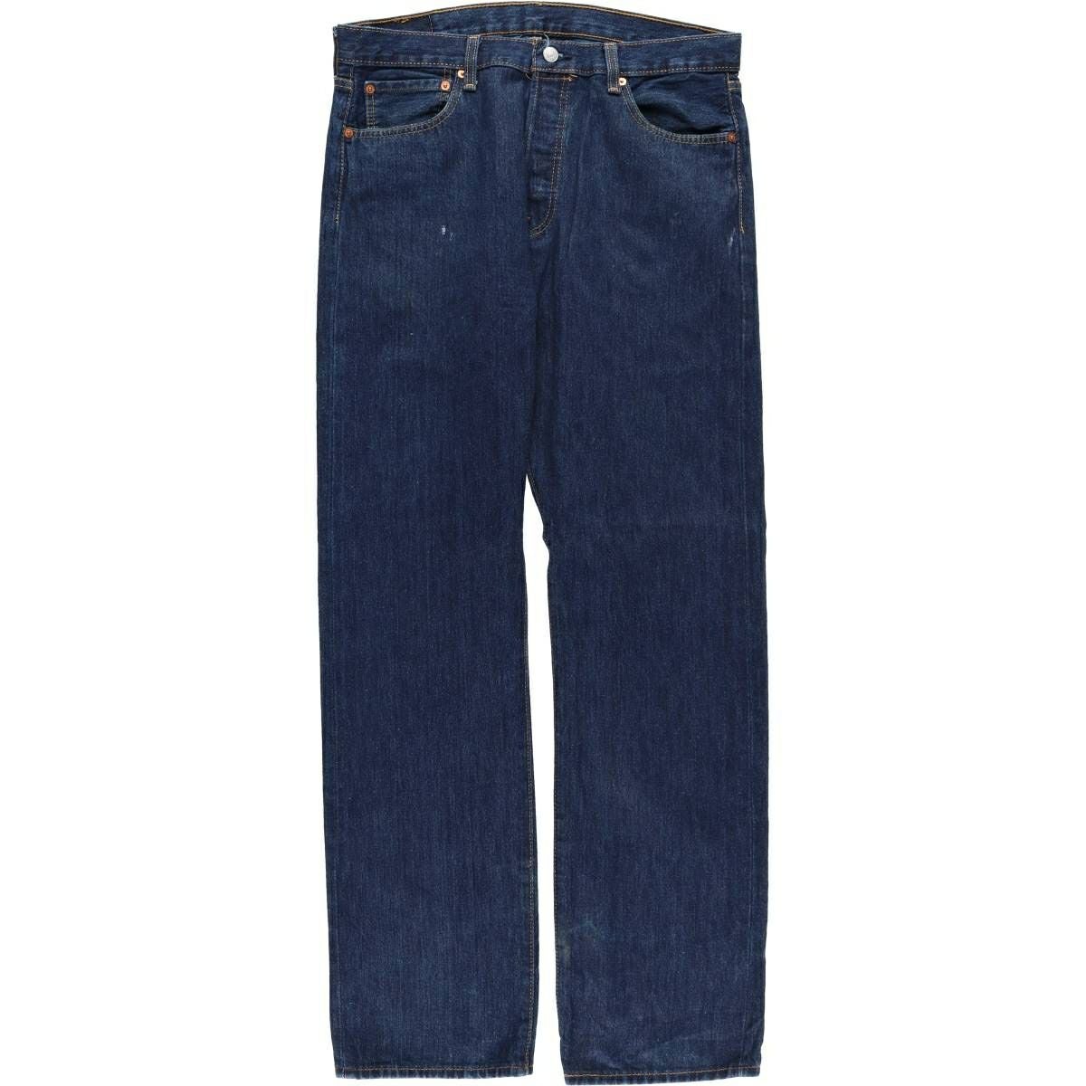 古着 濃紺 リーバイス Levis 501 ストレートデニムパンツ メンズw34