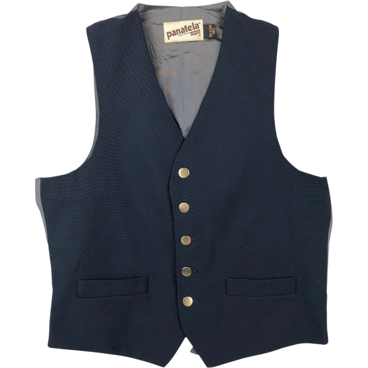 古着 70年代 リーバイス Levi's PANATELA パナテラ 前開き コーデュロイベスト メンズM相当 ヴィンテージ/eaa656335 古着 70年代 リーバイス Levis PANATELA パナテラ 前開き コーデュロイ