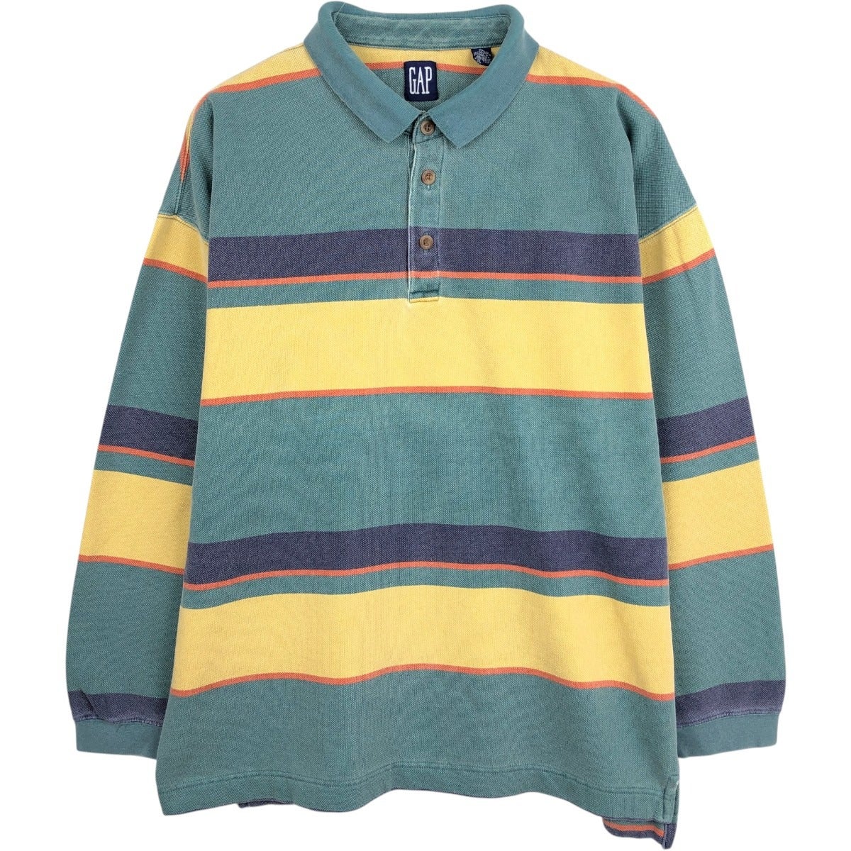 古着 90年代 ギャップ GAP オールドギャップ ボーダー柄 長袖 ラガー