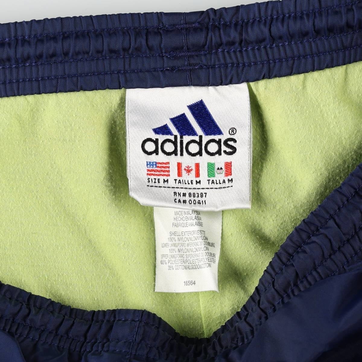 古着 90～00年代 アディダス adidas ナイロンパンツ シャカシャカ