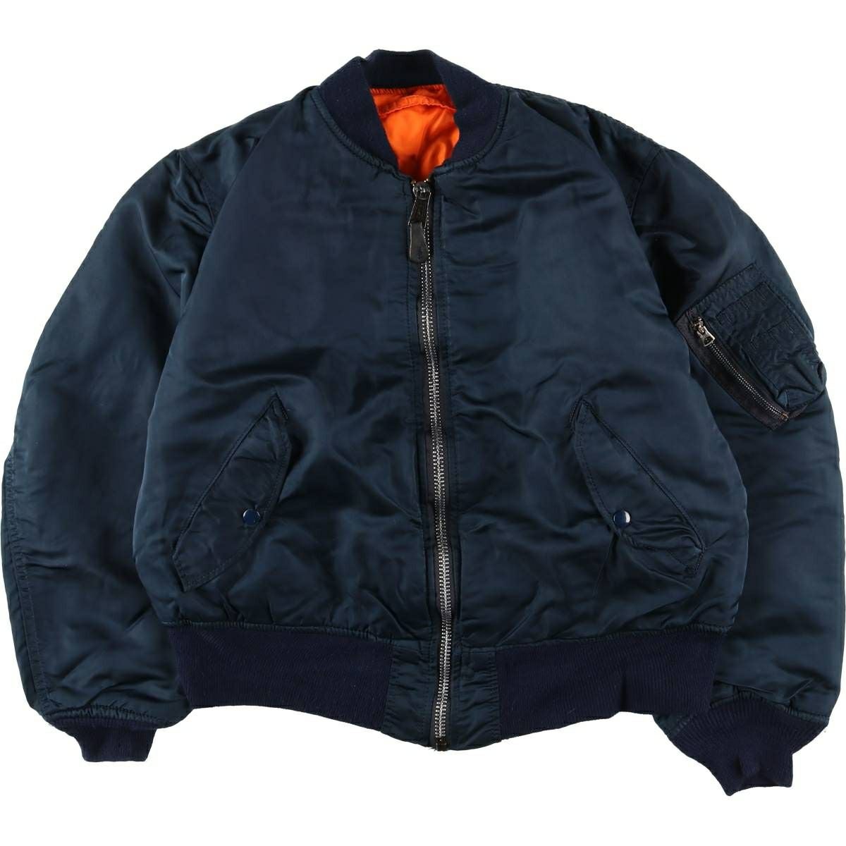 古着 80～90年代 民間品 アルファ ALPHA MA-1タイプ 中綿入り