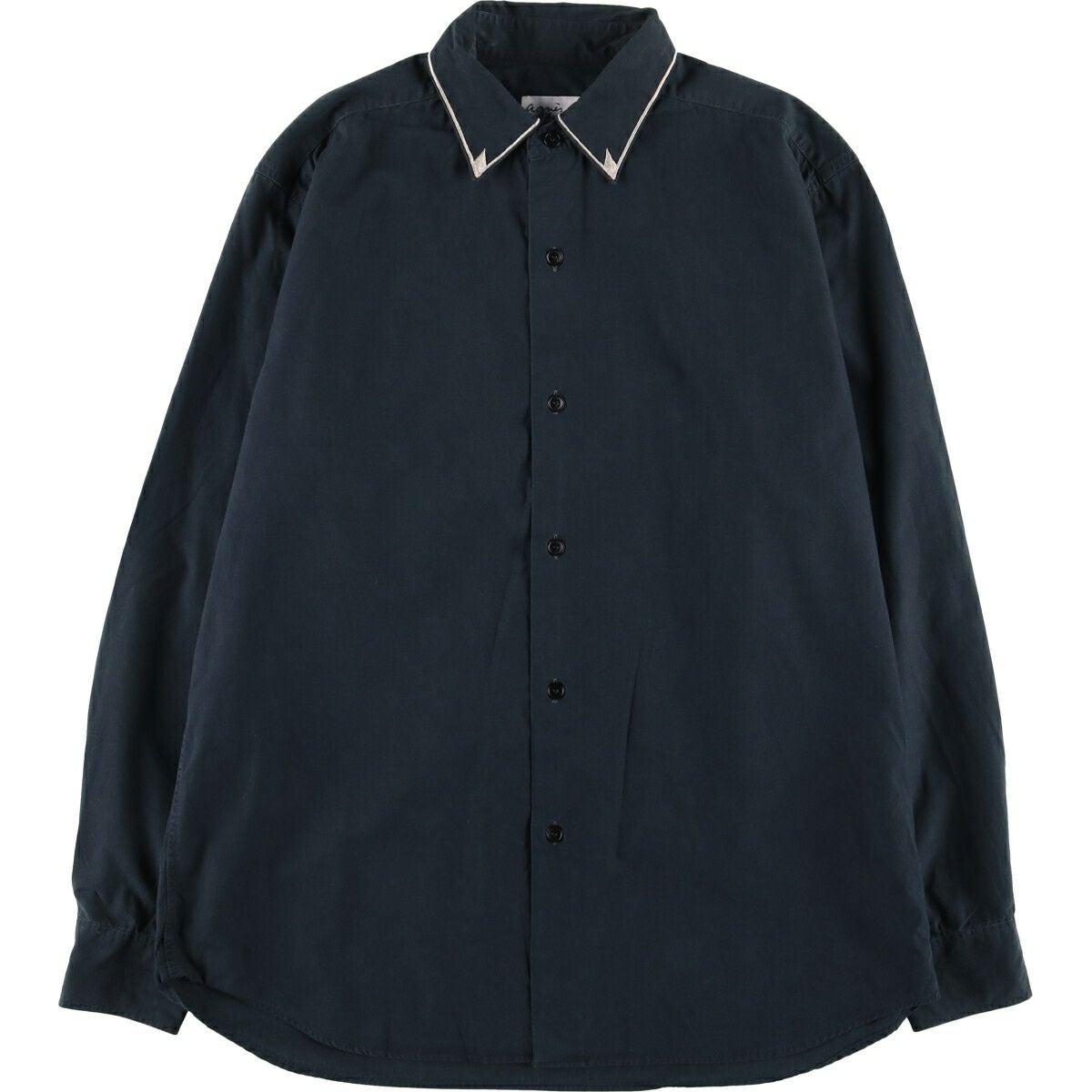 古着 アニエスベー agnes b. HOMME 長袖 コットンシャツ フランス製