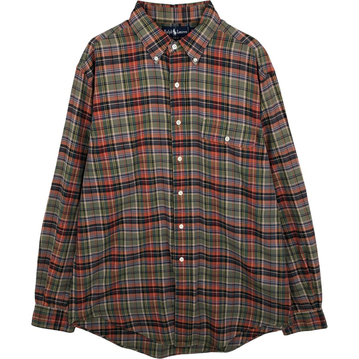 古着 ラルフローレン Ralph Lauren MCMEEL 長袖 ボタンダウンチェック
