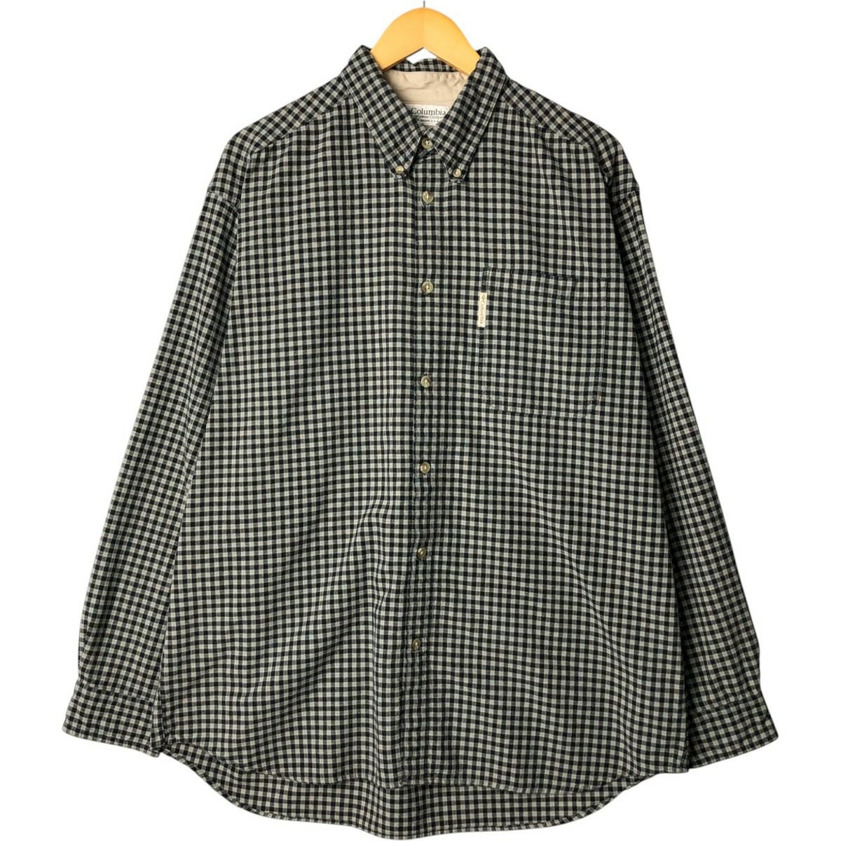 古着 90～00年代 コロンビア Columbia 長袖 ボタンダウン フランネル