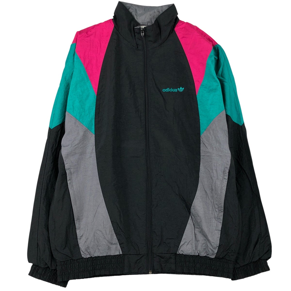古着 80年代 アディダス adidas ナイロンジャケット メンズS相当