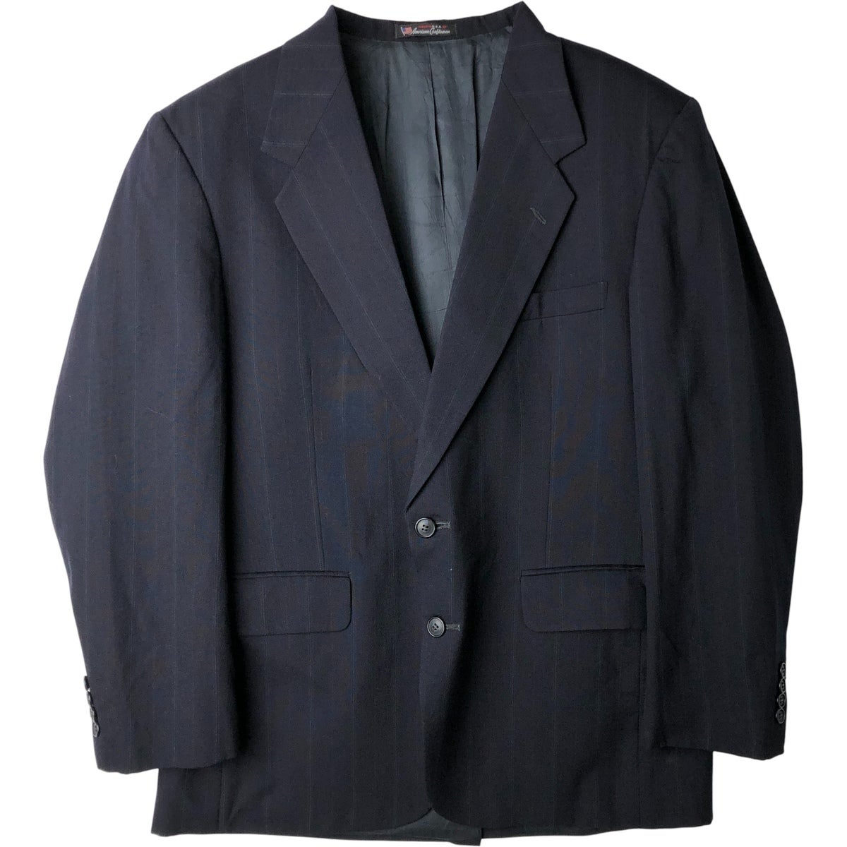 古着 80～90年代 KUPPENHEIMER ダブルブレスト ピークドラペル 紺