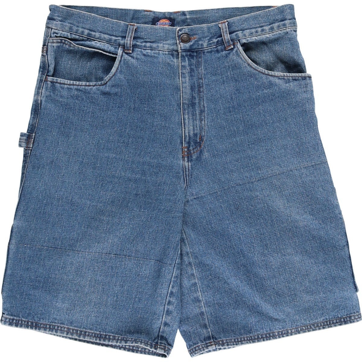 80s USA製 DICKIES ディッキーズ デニム ペインター ショーツ 古着 ディッキーズ Dickies ブラック デニムペインターショーツ ハーフ
