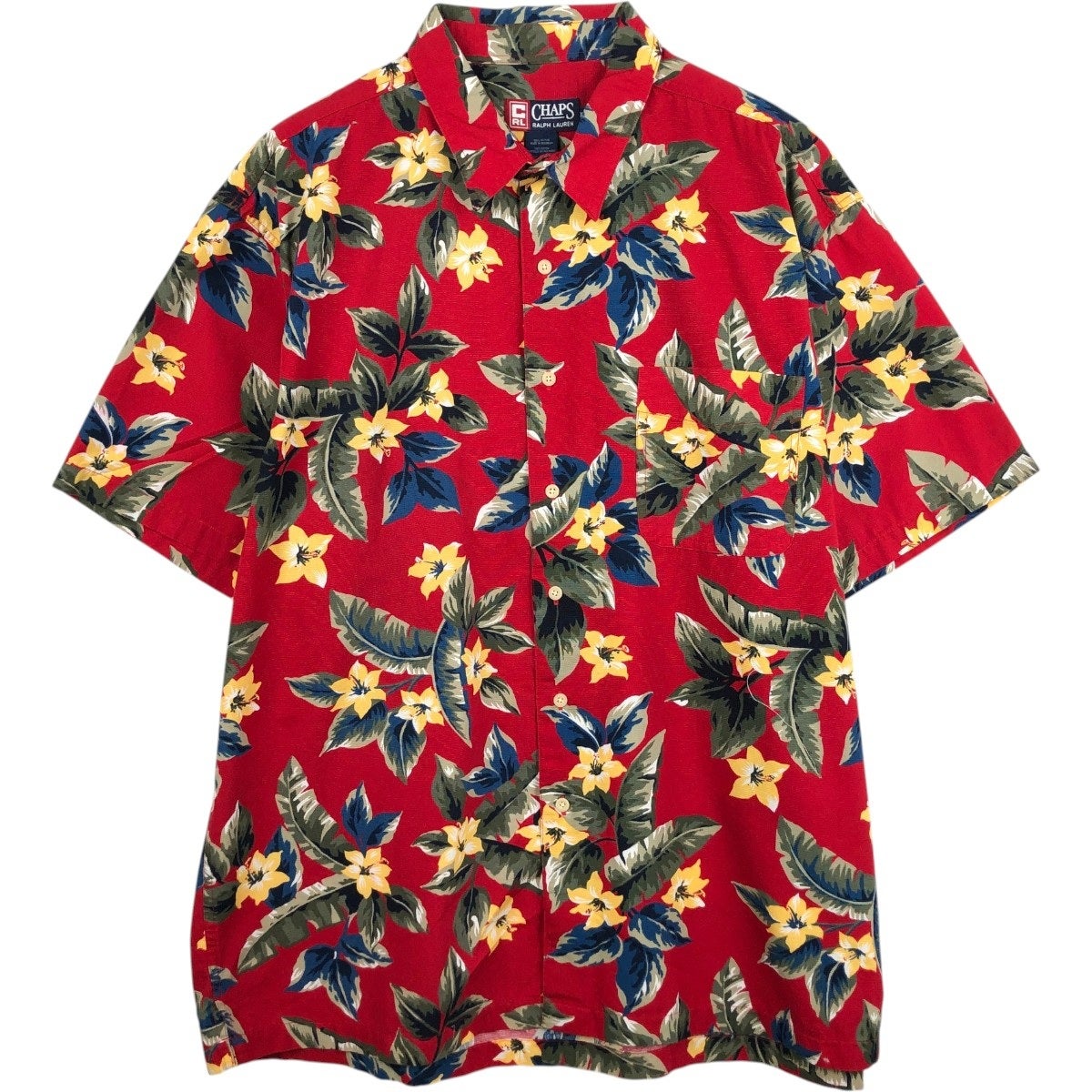 古着 ラルフローレン Ralph Lauren CHAPS チャップス ボタニカル柄