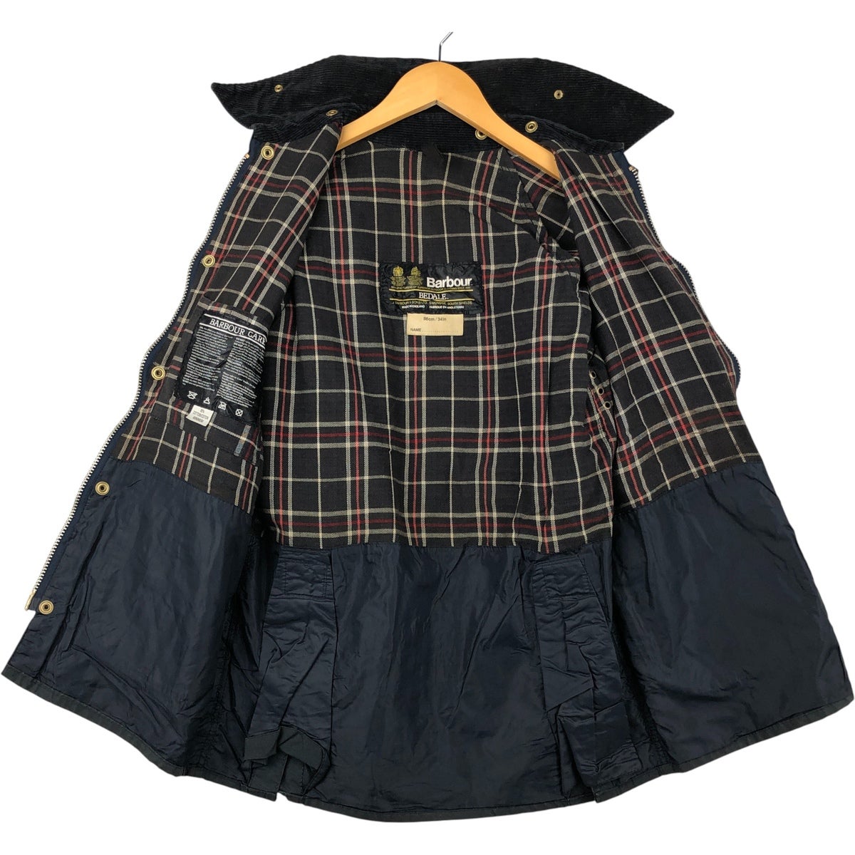 古着 80年代 バブアー Barbour BEDALE ビデイル 2ワラント ワックス