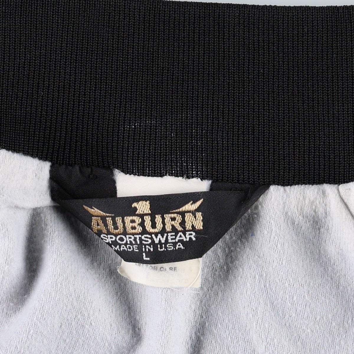 USED ユーズド　MV SPORT 90s USA製　バーシティジャケット　L 古着 90年代 AUBURN SPORTSWEAR スタジャン アワードジャケット バー