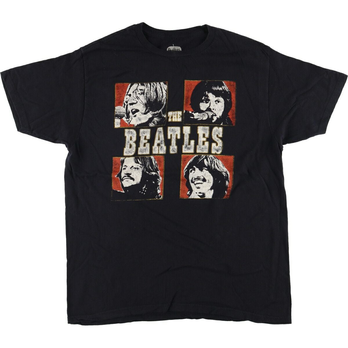 古着 THE BEATLES ビートルズ バンドTシャツ バンT メンズL相当