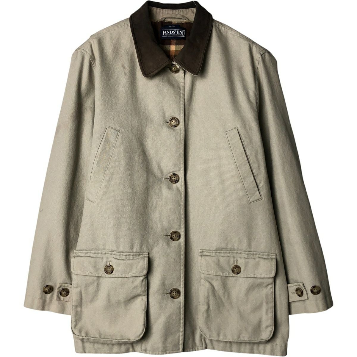 古着 80～90年代 ランズエンド LANDS END カバーオール レディースM