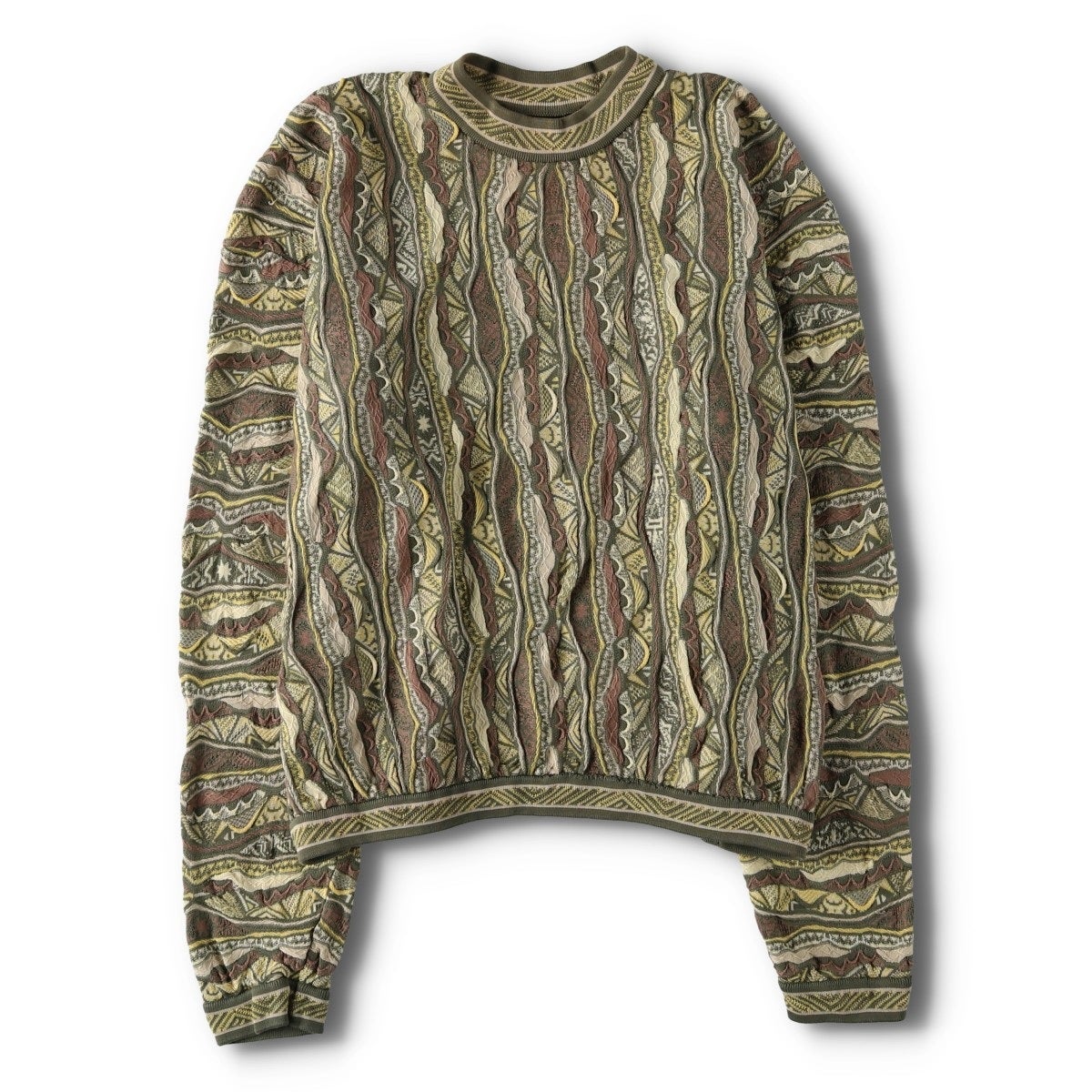 古着 90年代 クージー COOGI 総柄 3Dニットセーター オーストラリア製