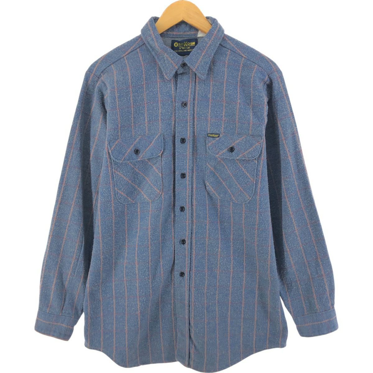 古着 80年代 オシュコシュ Osh kosh 長袖 ボタンダウンデニムシャツ