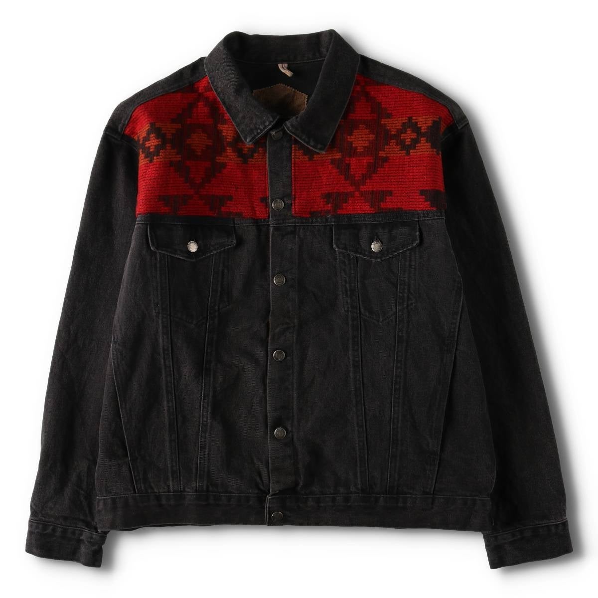 古着 90年代 ウールリッチ WOOLRICH ネイティブ柄 デニムジャケット