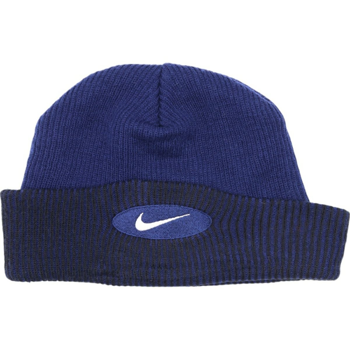 90s nike vintage フリースキャップ　耳当て　古着 ビンテージ90's○NIKE耳当て付き裏フリースナイロンキャップ黒