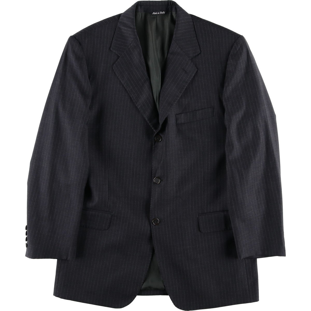 古着 アクアスキュータム Aquascutum チェック柄 ウールテーラード