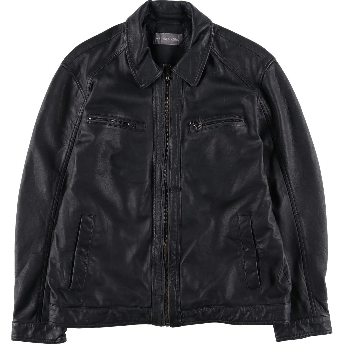 古着 セントマイケル St.Michael MARKS&SPENCER レザーブルゾン メンズM相当/eaa615904 古着 セントマイケル St.Michael MARKS&SPENCER レザーブルゾン メンズ