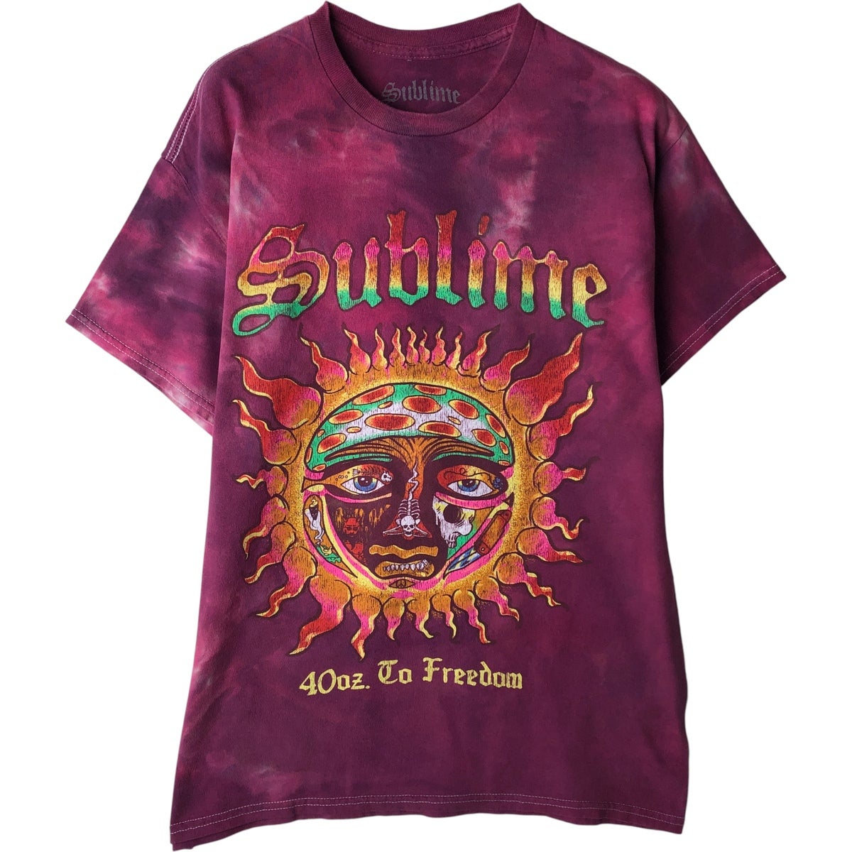 古着 SUBLIME サブライム タイダイ柄 バンドTシャツ バンT メンズM相当