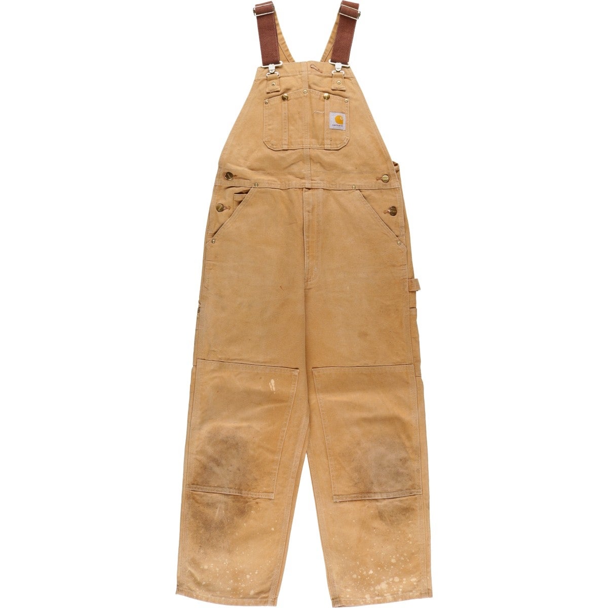 【グッドレギュラー】カーハート　ダブルニー　ダックオーバーオール　W34L28 古着 カーハート Carhartt ダブルニー ダック オーバーオール メンズ