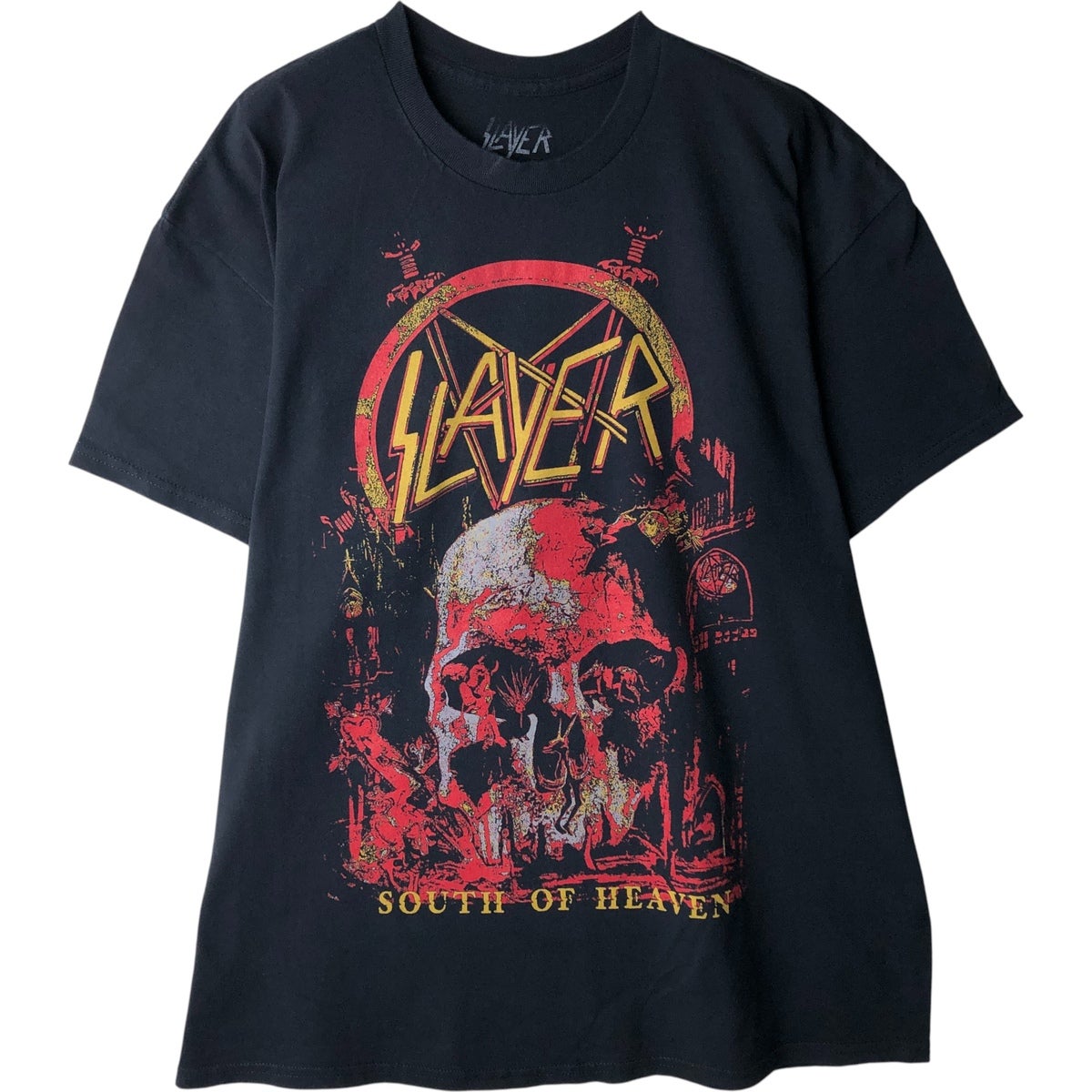 SLAYER スレイヤー バンド Tシャツ HANES L 中古・古着通販】バンドTシャツ (バンドTシャツ) SLAYER(スレイヤー