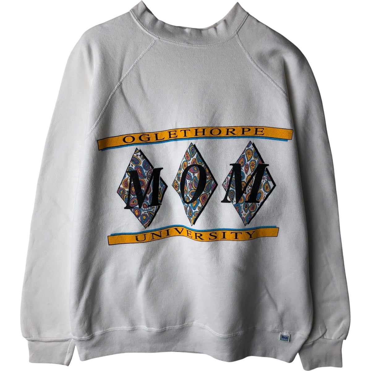 古着 90年代 ロゴセブン LOGO 7 3連プリント カレッジスウェットシャツ